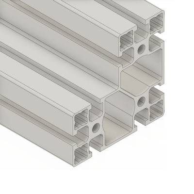 MODULAR SOLUTIONS EXTRUDED PROFILE<br>90MM X 90MM X 45MM CORNER POST, CUT TO THE LENGTH OF 1000 MM